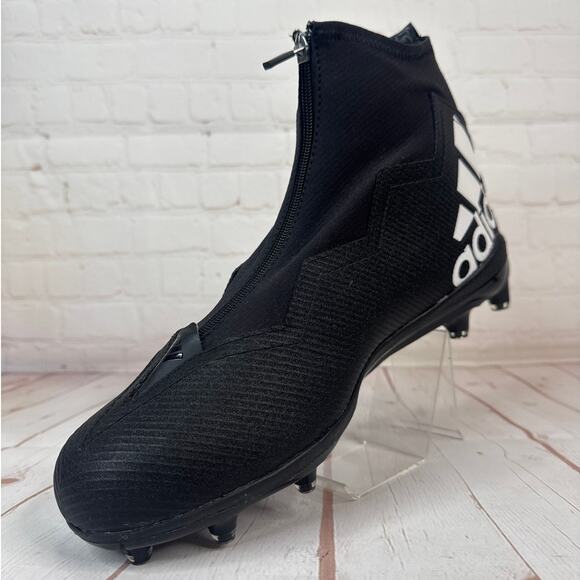 Adidas Nasty 2.0 Black/Metallic Football Cleats Mens Size 15 (GV8309) - Picture 4 of 10